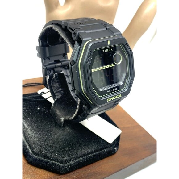 Timex Men's Watch TW2V59800 Command Encounter Digital Quartz Indiglo Black 45mm - Picture 15 of 15